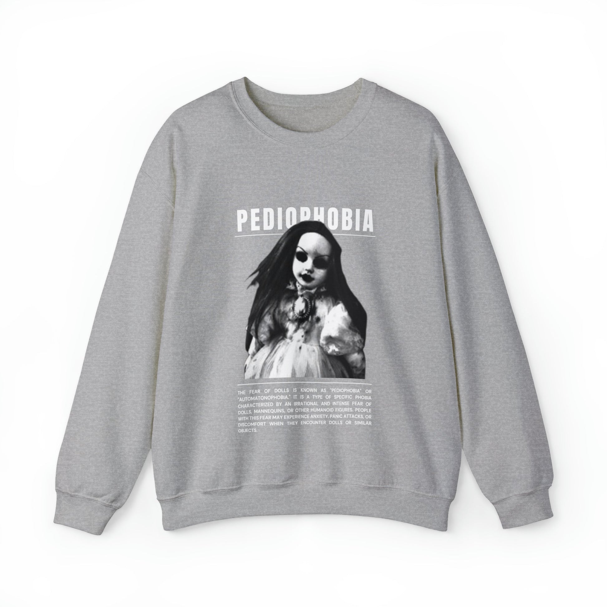Pediophobia Fear of Dolls Halloween Sweatshirt - BRAZEN BUY thsirt shirt
