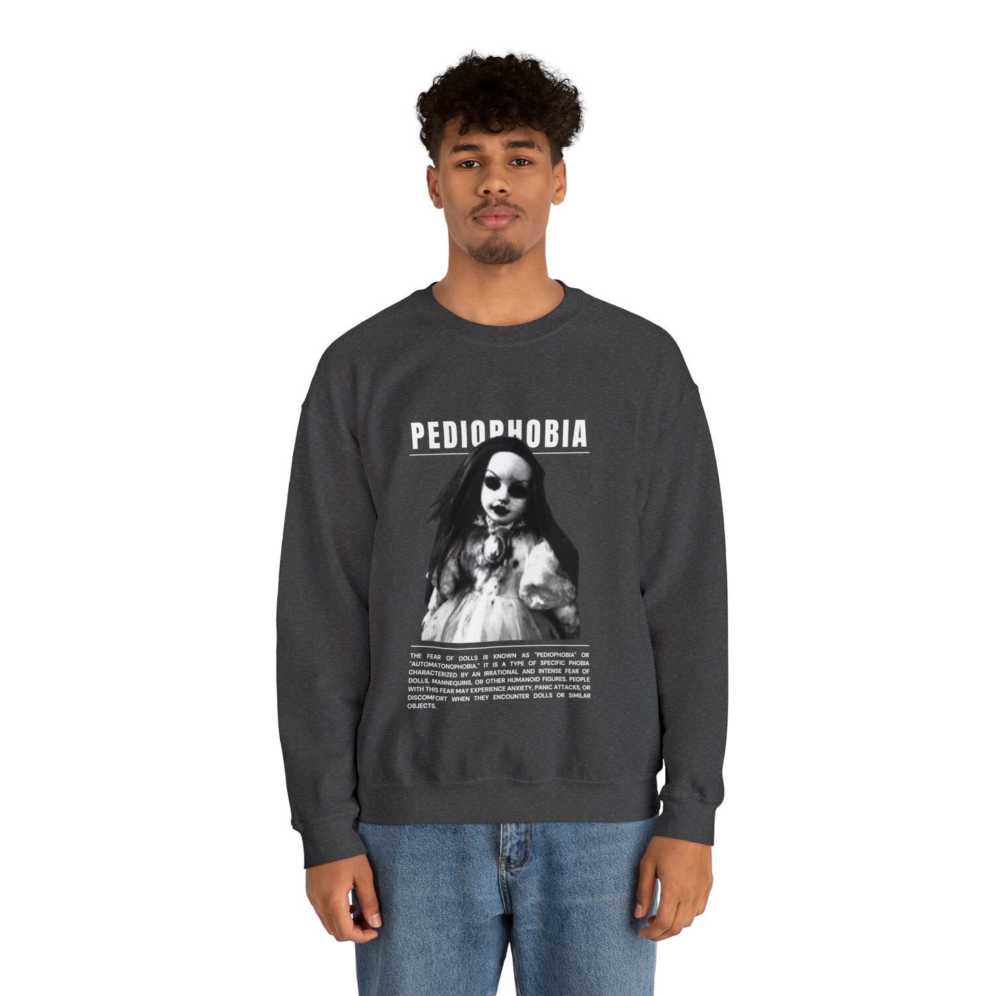 Pediophobia Fear of Dolls Halloween Sweatshirt - BRAZEN BUY thsirt shirt