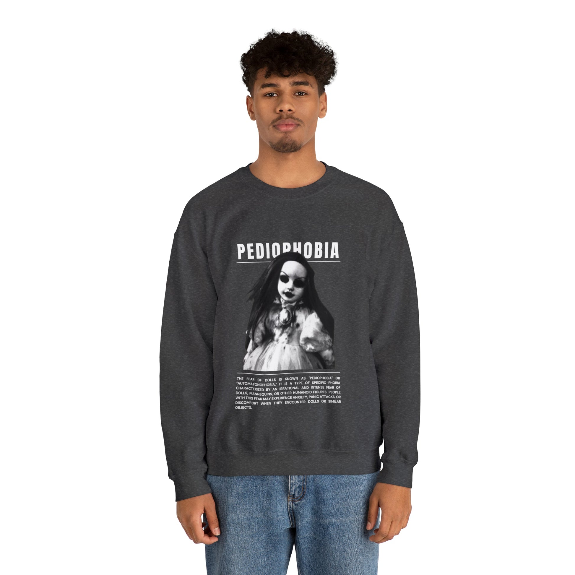 Pediophobia Fear of Dolls Halloween Sweatshirt - BRAZEN BUY thsirt shirt