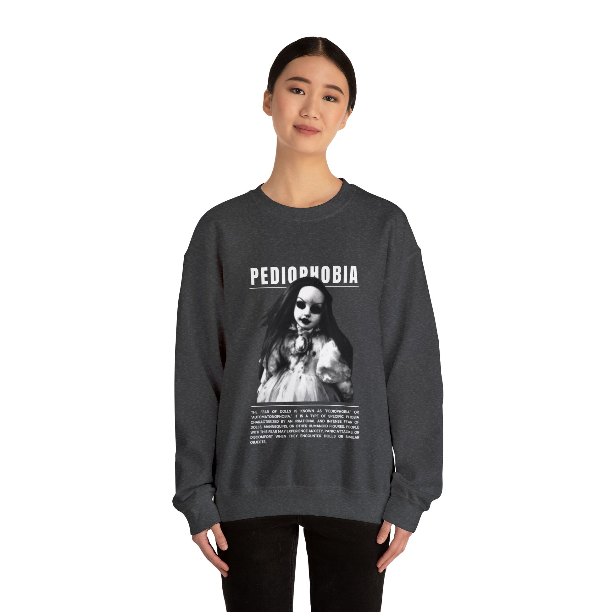 Pediophobia Fear of Dolls Halloween Sweatshirt - BRAZEN BUY thsirt shirt