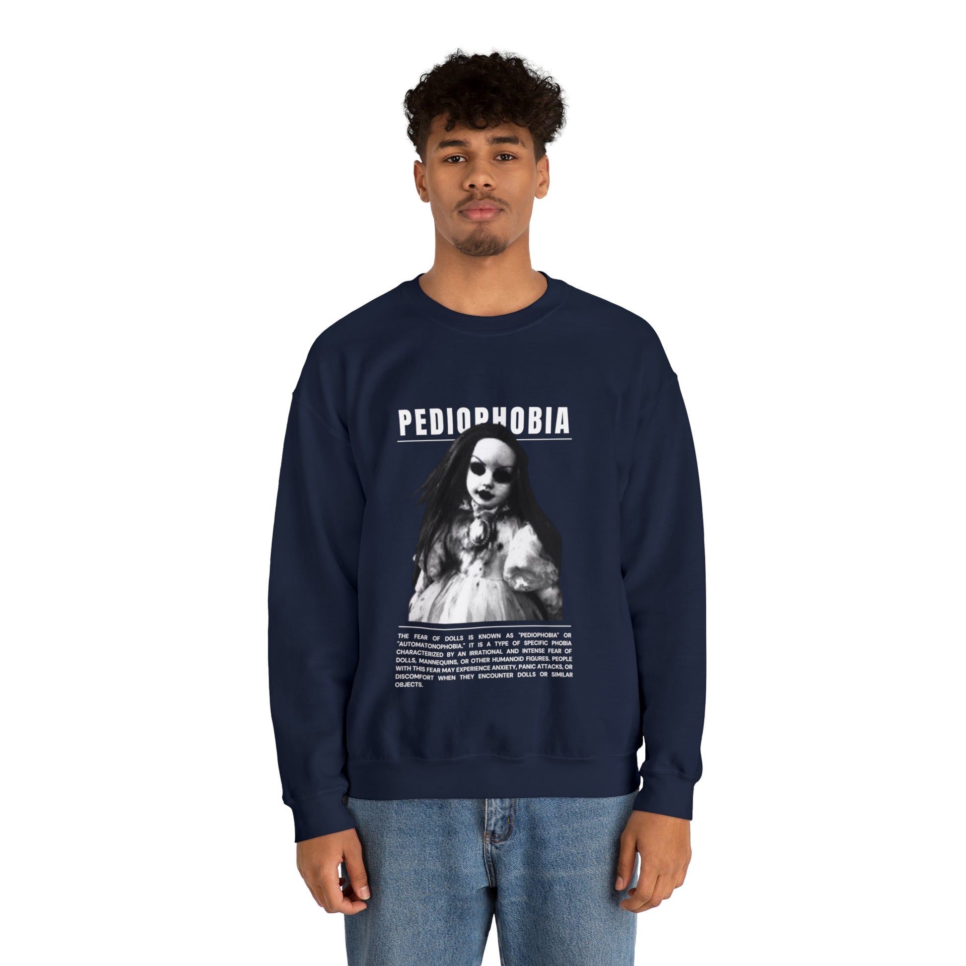 Pediophobia Fear of Dolls Halloween Sweatshirt - BRAZEN BUY thsirt shirt