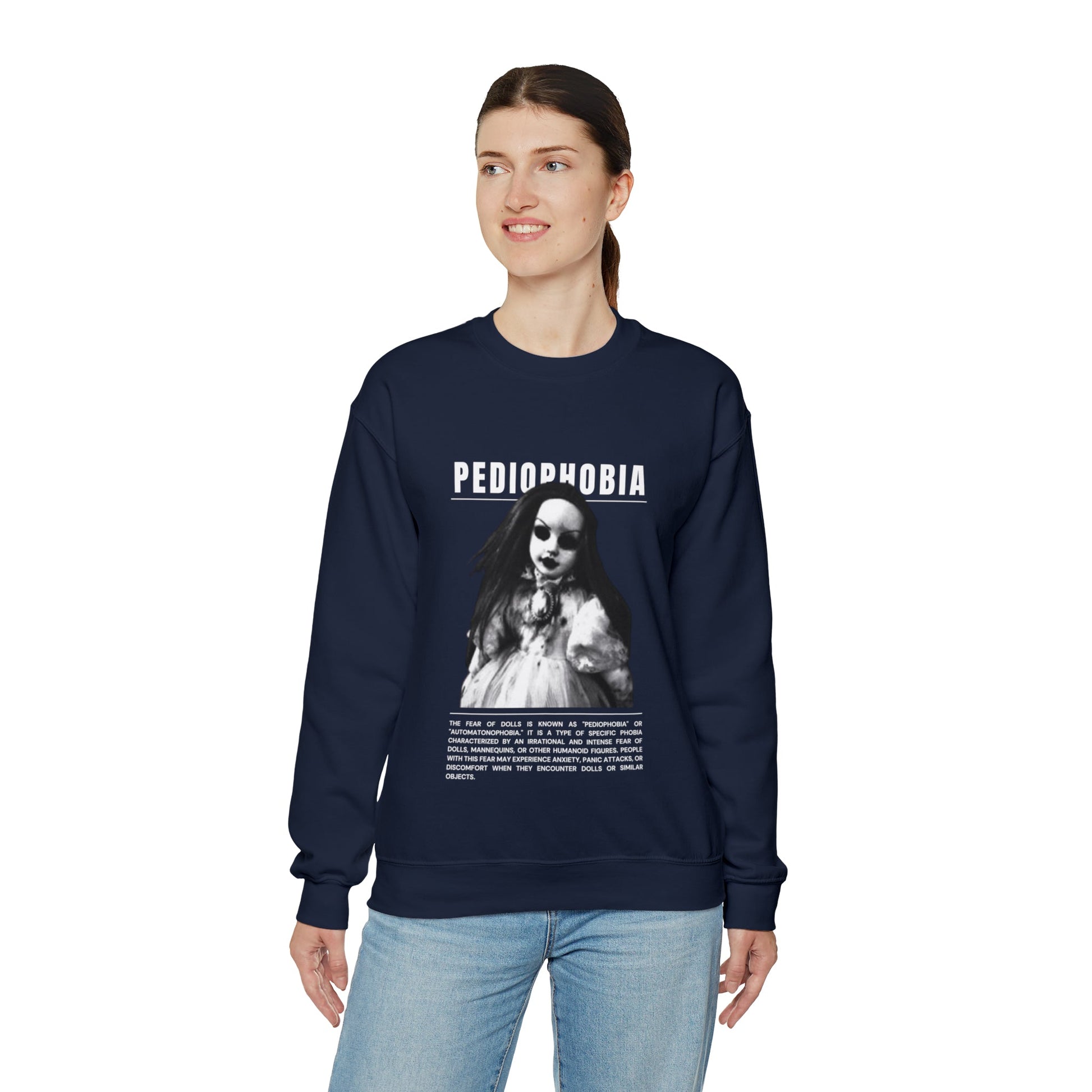 Pediophobia Fear of Dolls Halloween Sweatshirt - BRAZEN BUY thsirt shirt