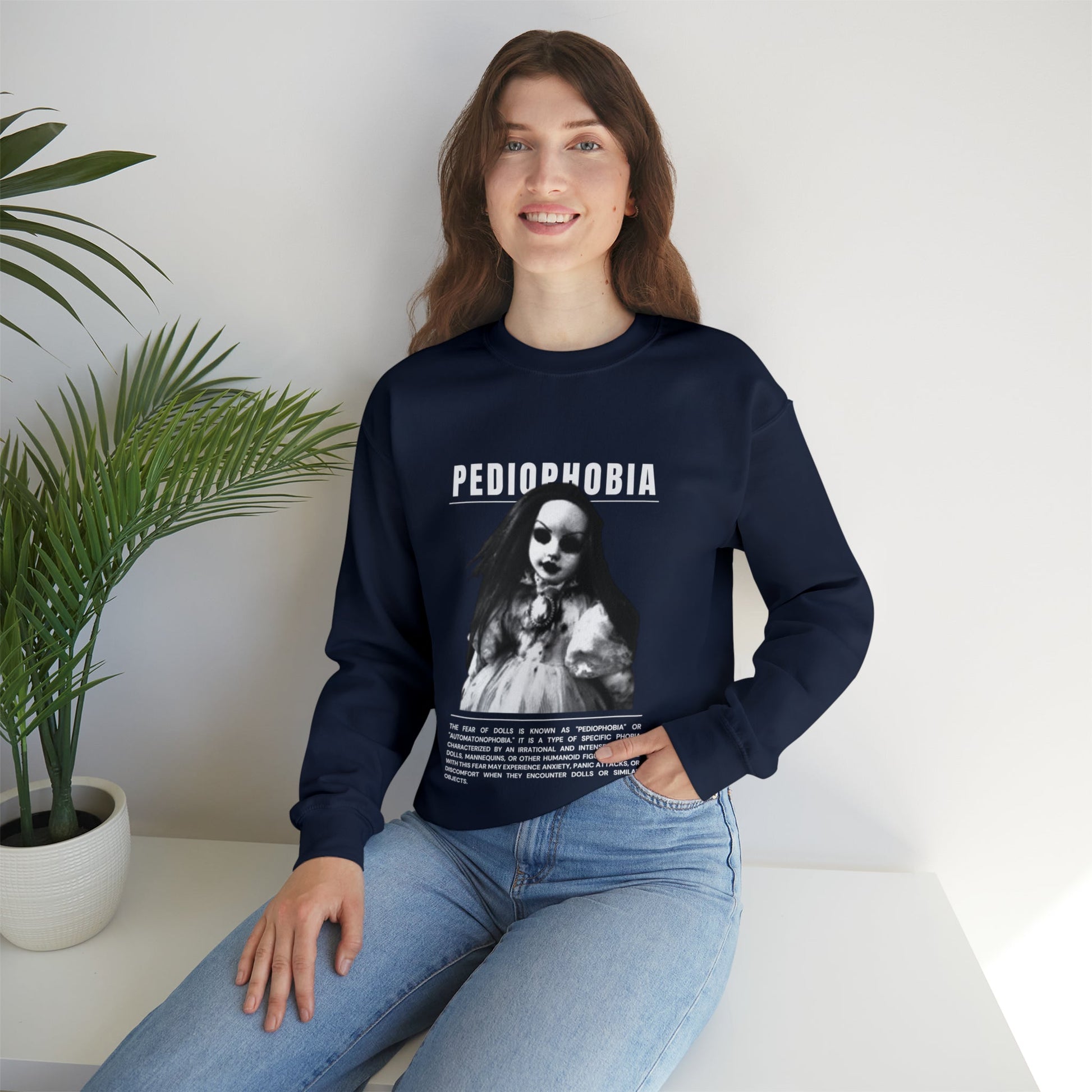 Pediophobia Fear of Dolls Halloween Sweatshirt - BRAZEN BUY thsirt shirt