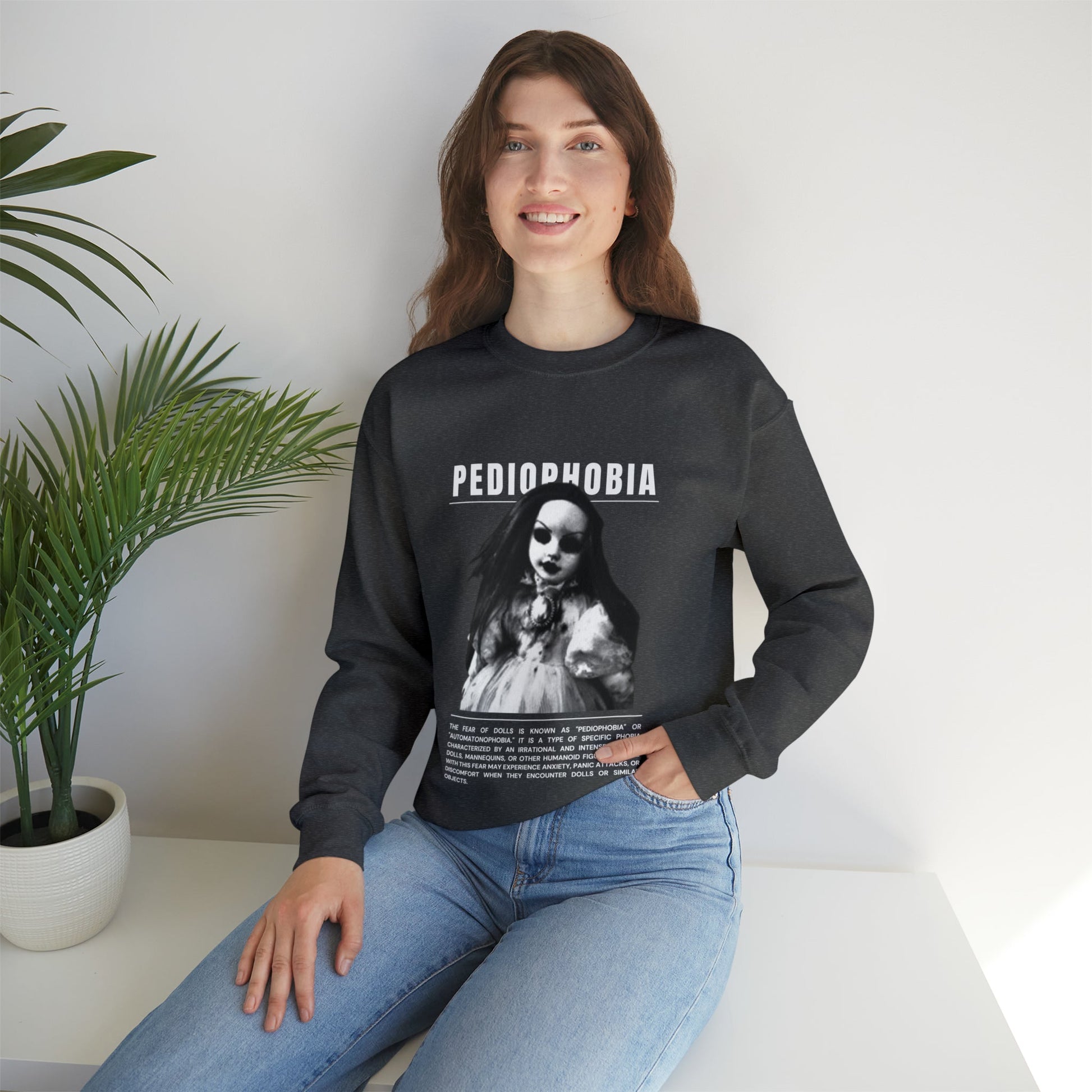 Pediophobia Fear of Dolls Halloween Sweatshirt - BRAZEN BUY thsirt shirt