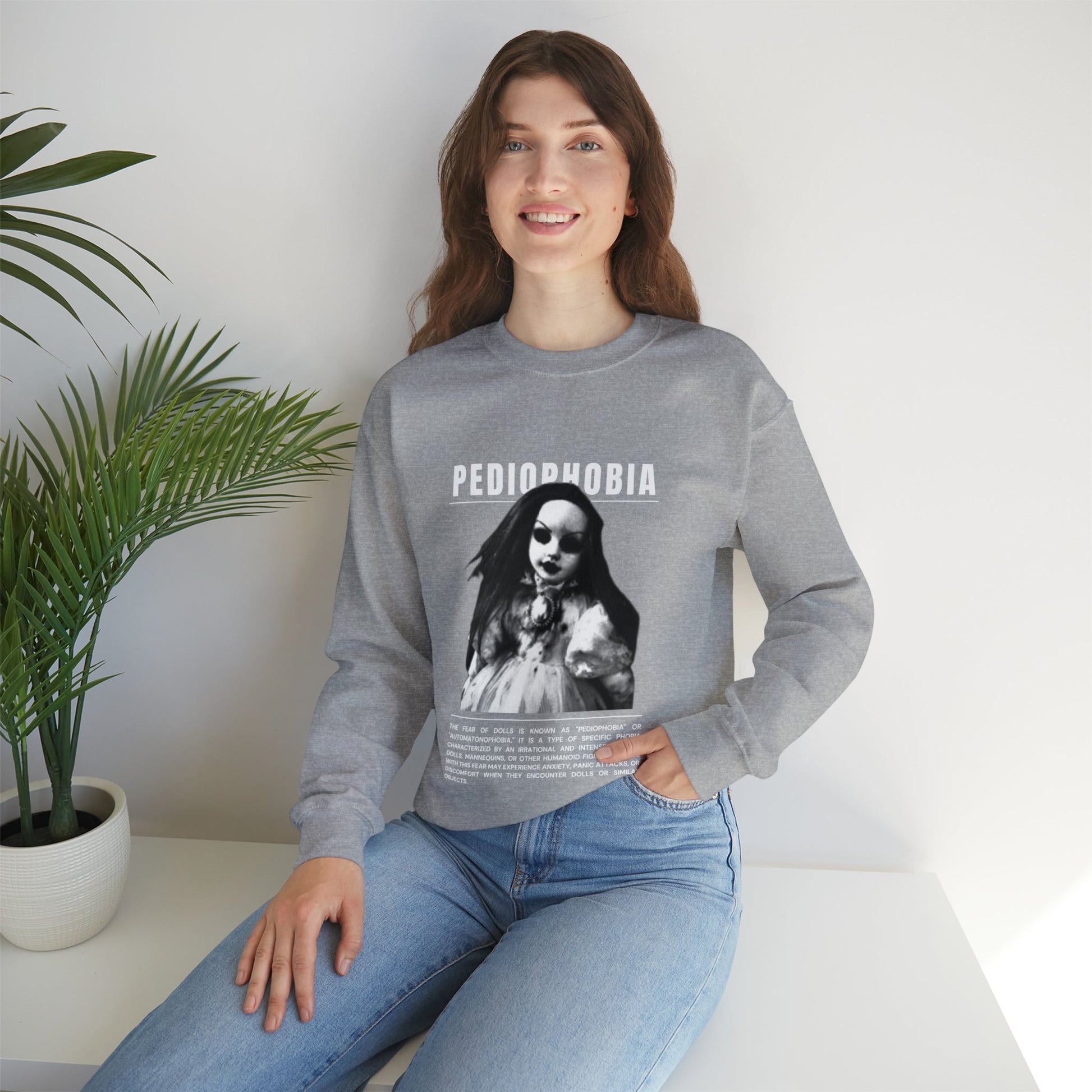 Pediophobia Fear of Dolls Halloween Sweatshirt - BRAZEN BUY thsirt shirt