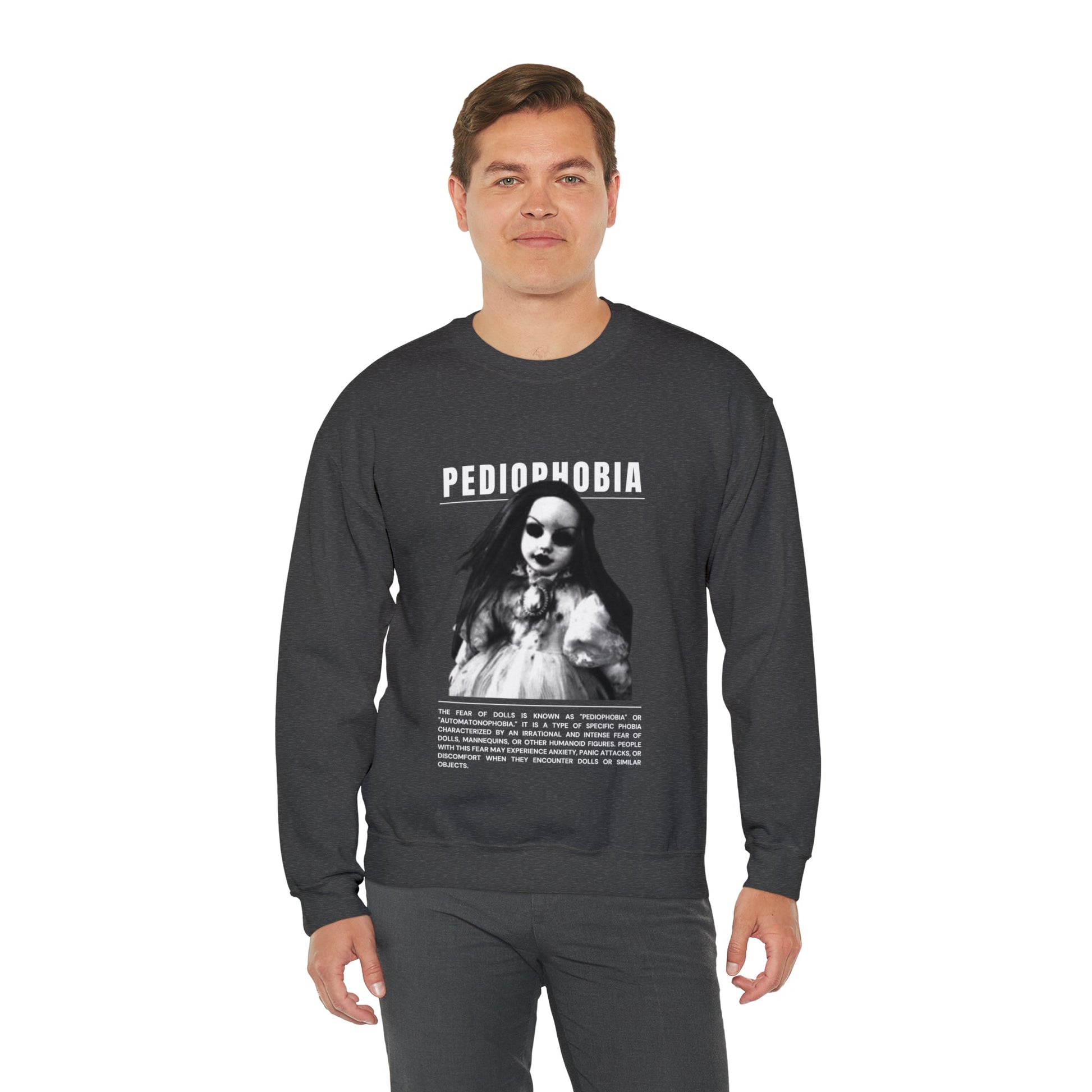 Pediophobia Fear of Dolls Halloween Sweatshirt - BRAZEN BUY thsirt shirt