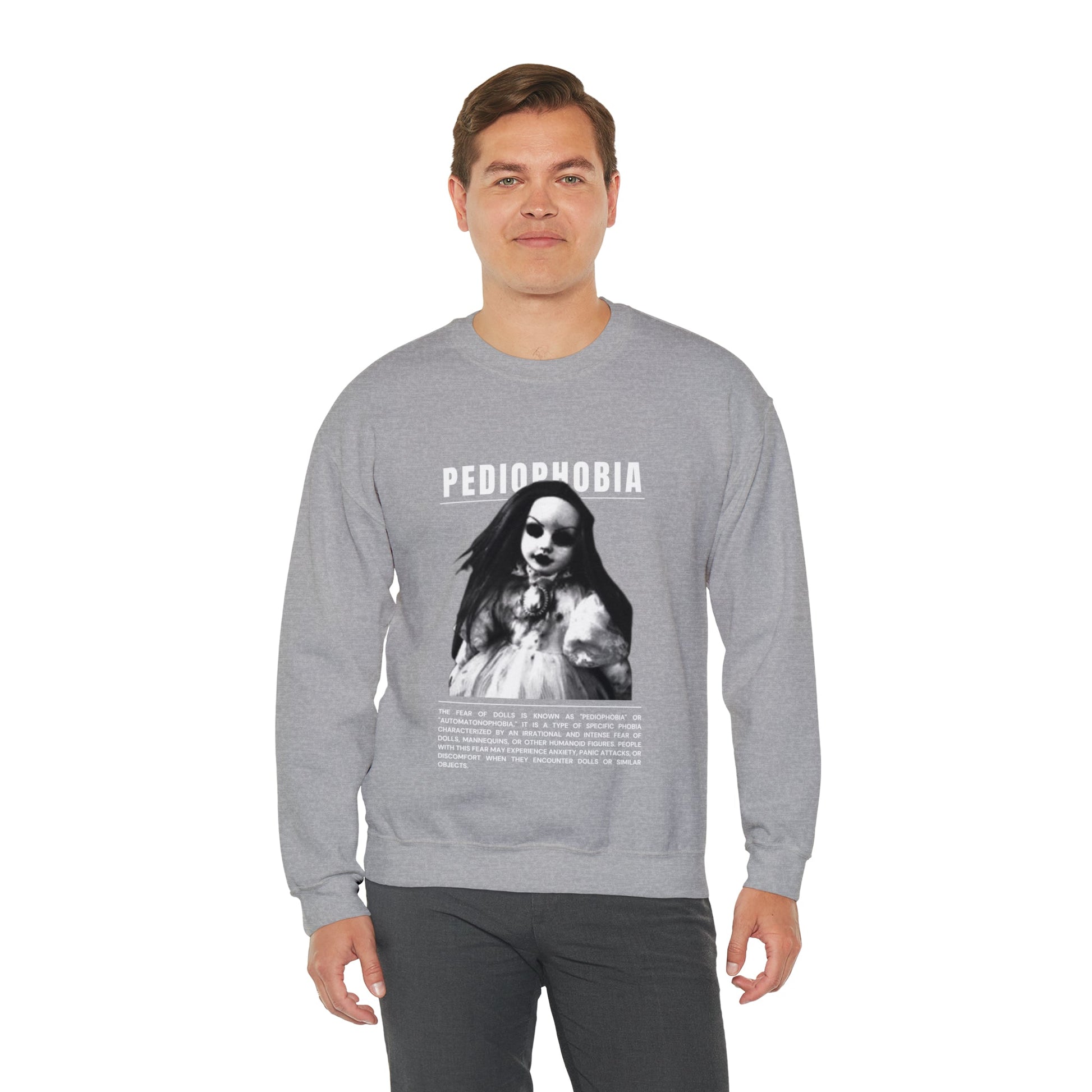 Pediophobia Fear of Dolls Halloween Sweatshirt - BRAZEN BUY thsirt shirt