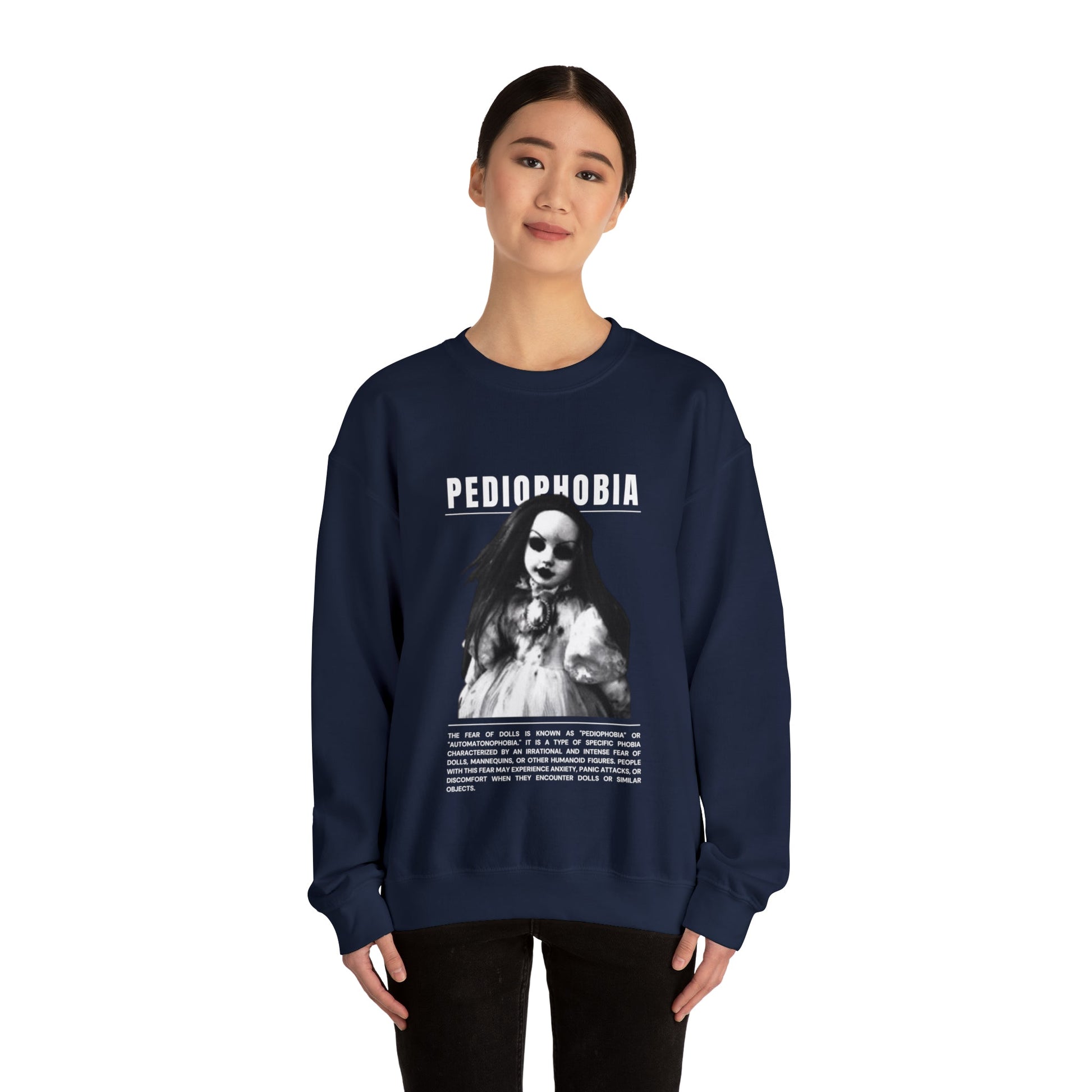 Pediophobia Fear of Dolls Halloween Sweatshirt - BRAZEN BUY thsirt shirt