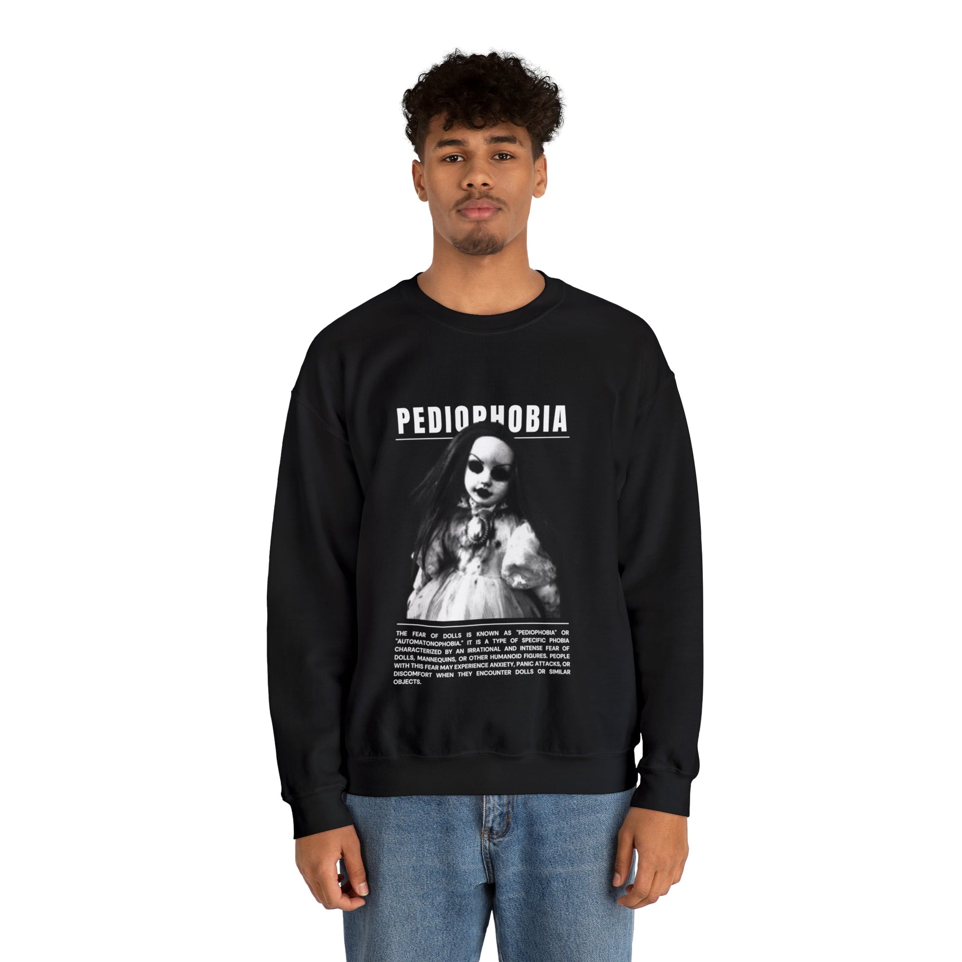 Pediophobia Fear of Dolls Halloween Sweatshirt - BRAZEN BUY thsirt shirt