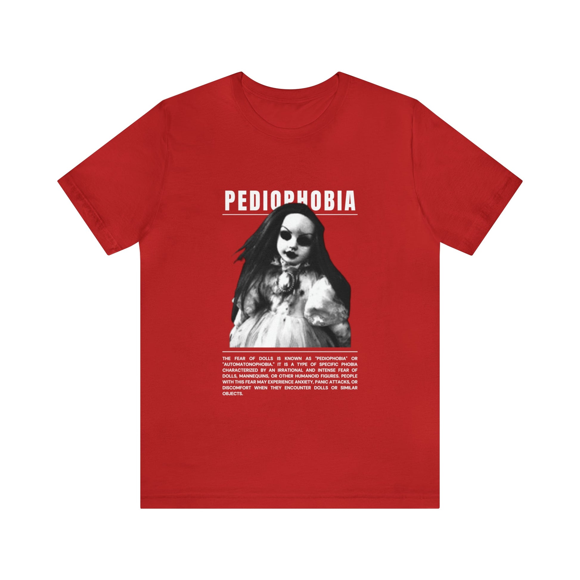 Pediophobia Fear of Dolls Halloween Tee - BRAZEN BUY thsirt shirt