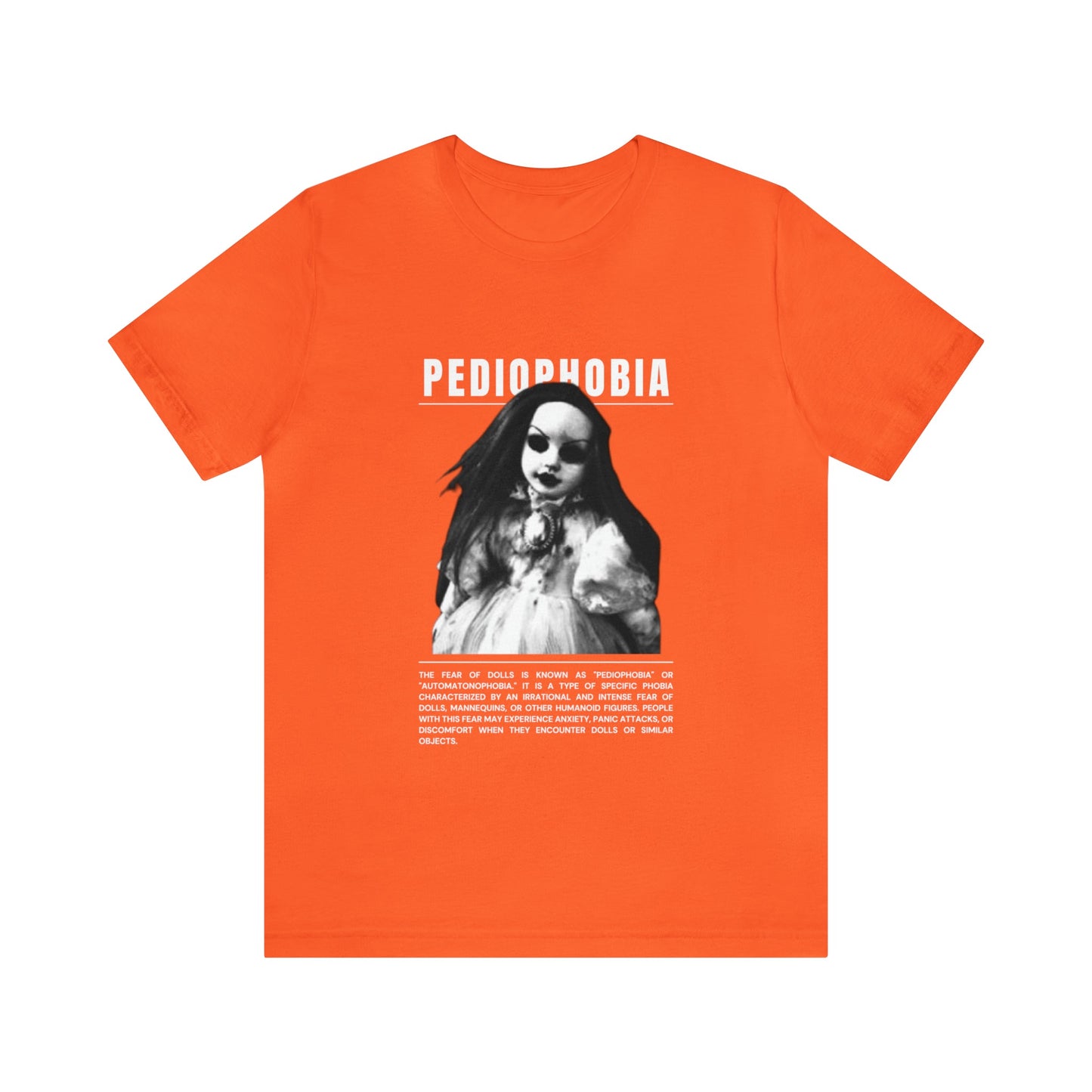 Pediophobia Fear of Dolls Halloween Tee - BRAZEN BUY thsirt shirt