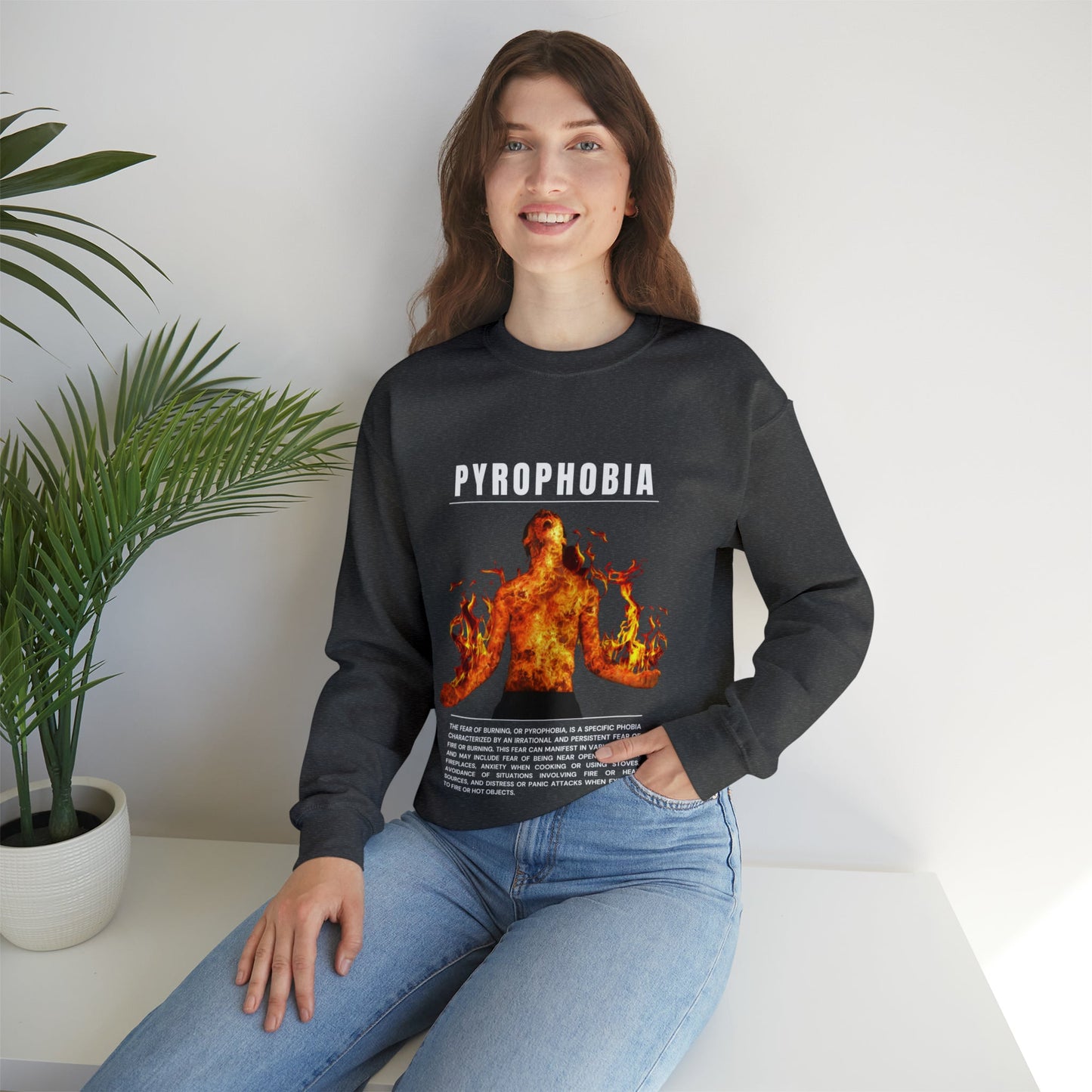 Pyrophobia Fear of Burning Halloween Sweatshirt - BRAZEN BUY thsirt shirt