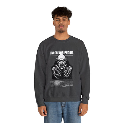 Sanguivoriphobia Fear of Vampires Halloween Sweatshirt - BRAZEN BUY thsirt shirt