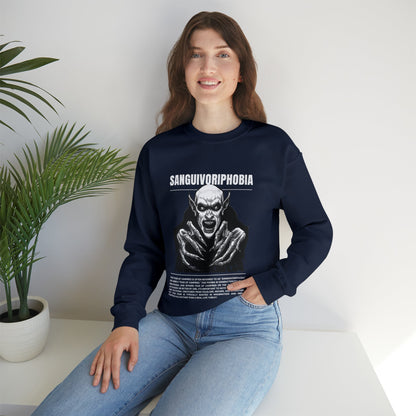 Sanguivoriphobia Fear of Vampires Halloween Sweatshirt - BRAZEN BUY thsirt shirt