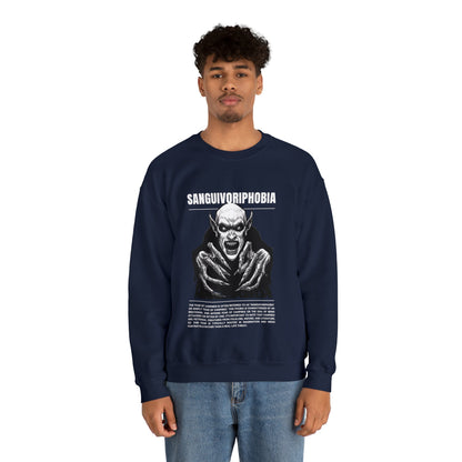 Sanguivoriphobia Fear of Vampires Halloween Sweatshirt - BRAZEN BUY thsirt shirt