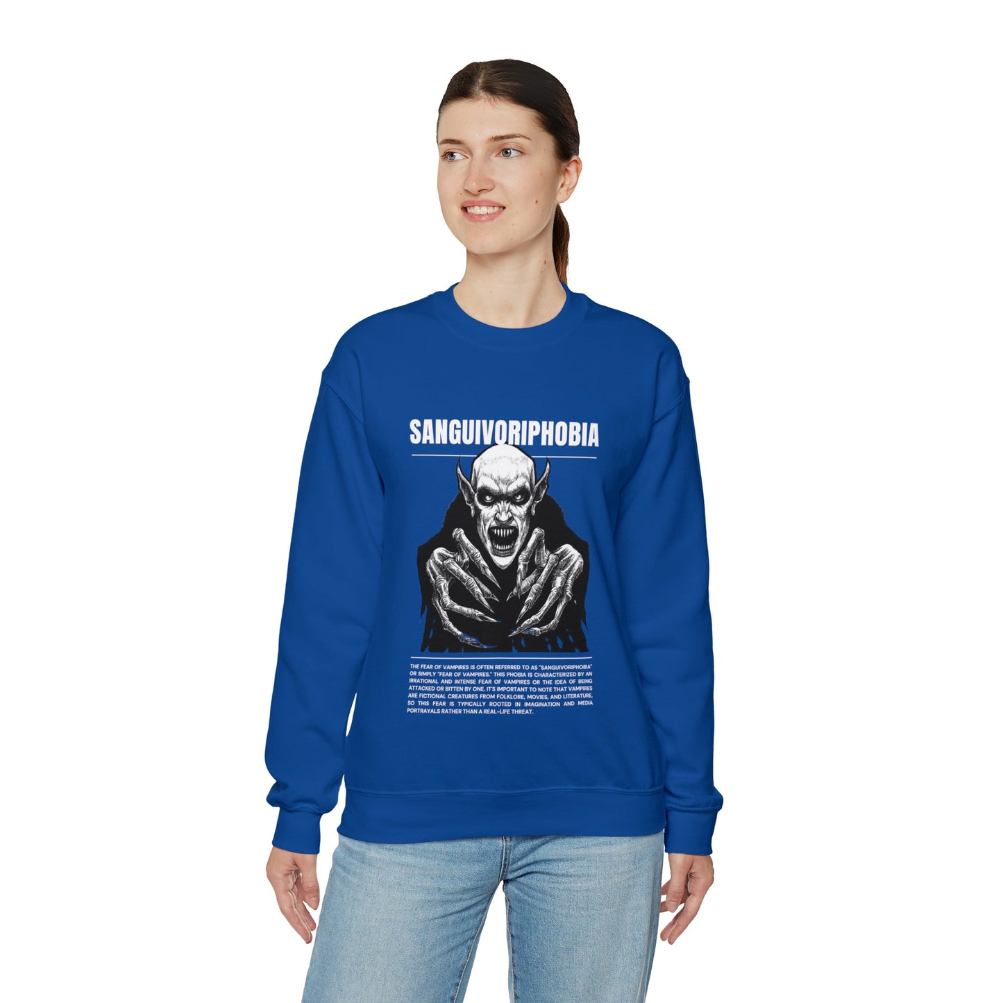 Sanguivoriphobia Fear of Vampires Halloween Sweatshirt - BRAZEN BUY thsirt shirt