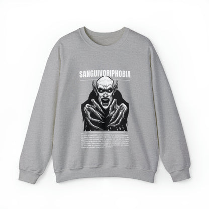 Sanguivoriphobia Fear of Vampires Halloween Sweatshirt - BRAZEN BUY thsirt shirt