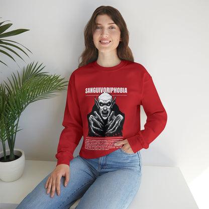 Sanguivoriphobia Fear of Vampires Halloween Sweatshirt - BRAZEN BUY thsirt shirt