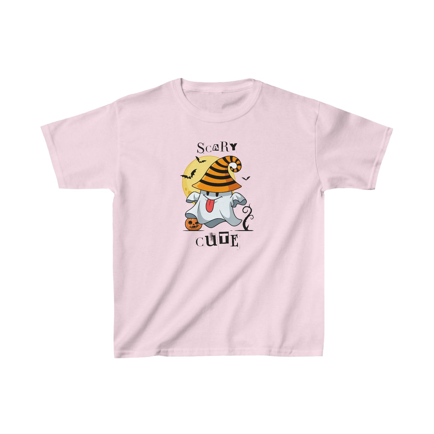 Scary Cute Ghost Halloween Kids Tee - BRAZEN BUY thsirt shirt