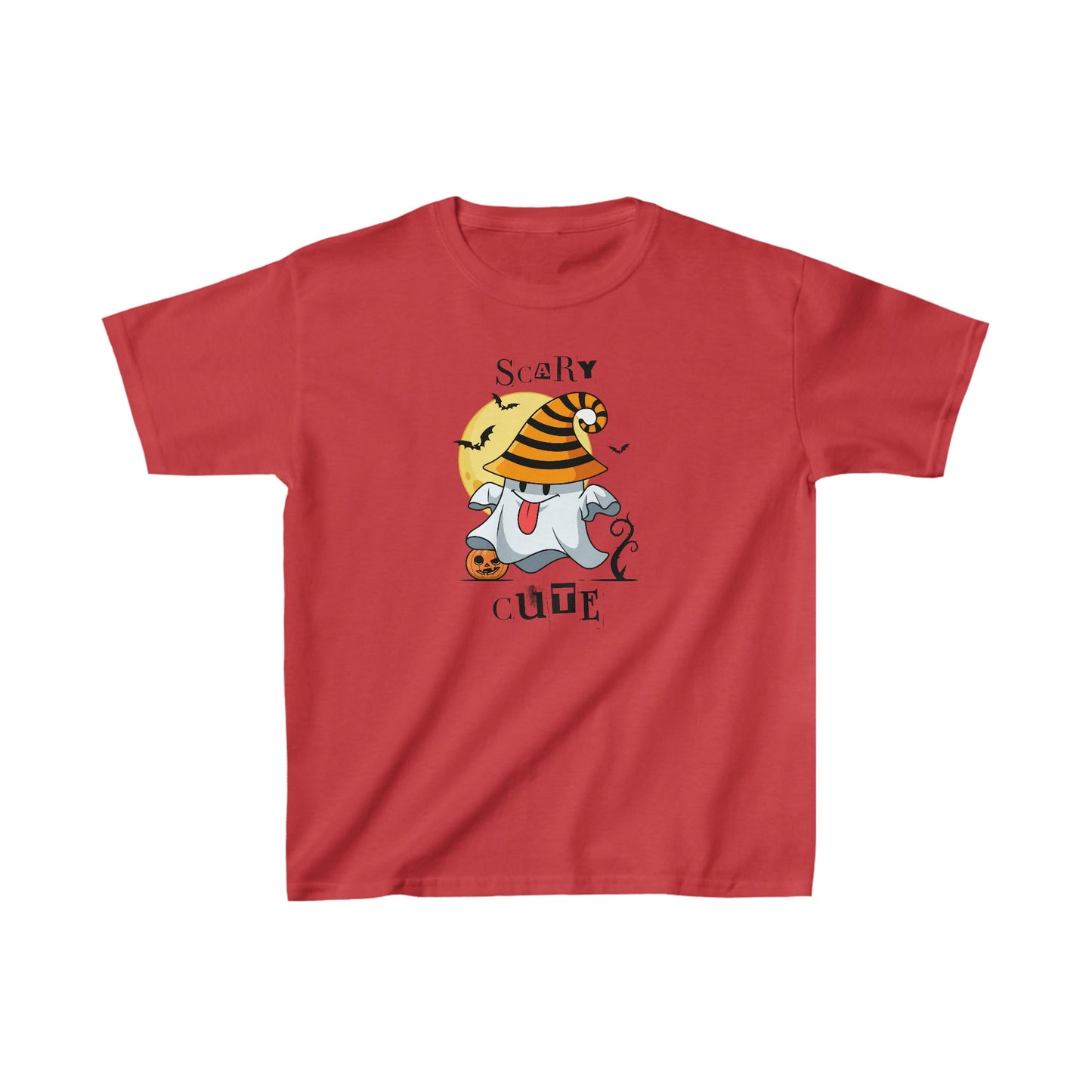 Scary Cute Ghost Halloween Kids Tee - BRAZEN BUY thsirt shirt