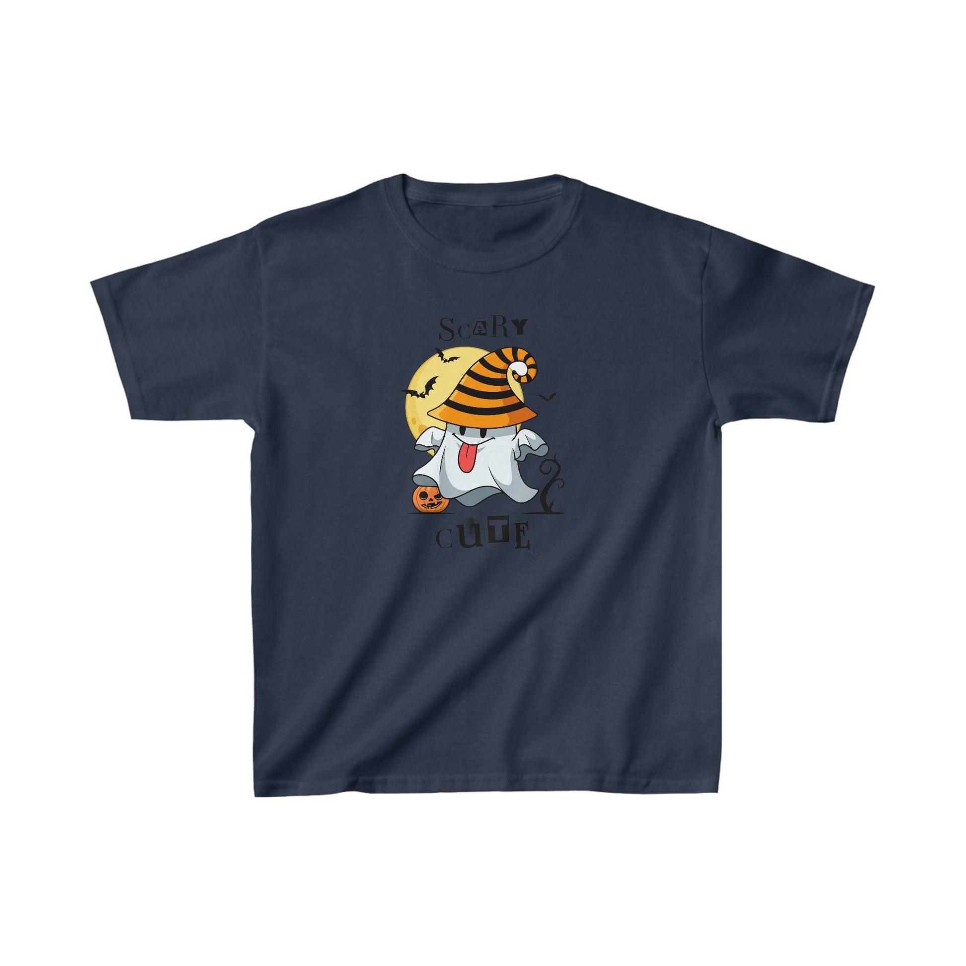Scary Cute Ghost Halloween Kids Tee - BRAZEN BUY thsirt shirt