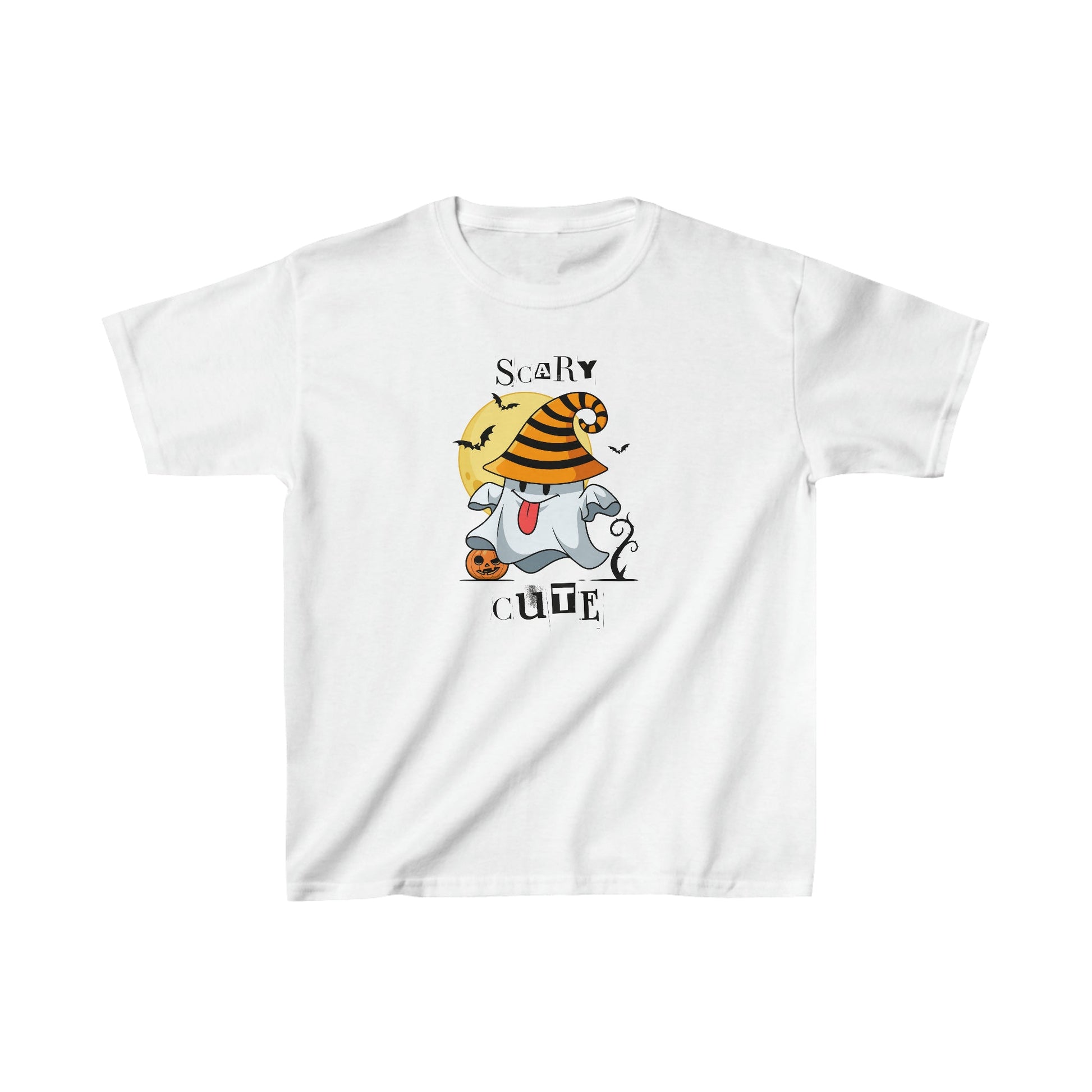 Scary Cute Ghost Halloween Kids Tee - BRAZEN BUY thsirt shirt