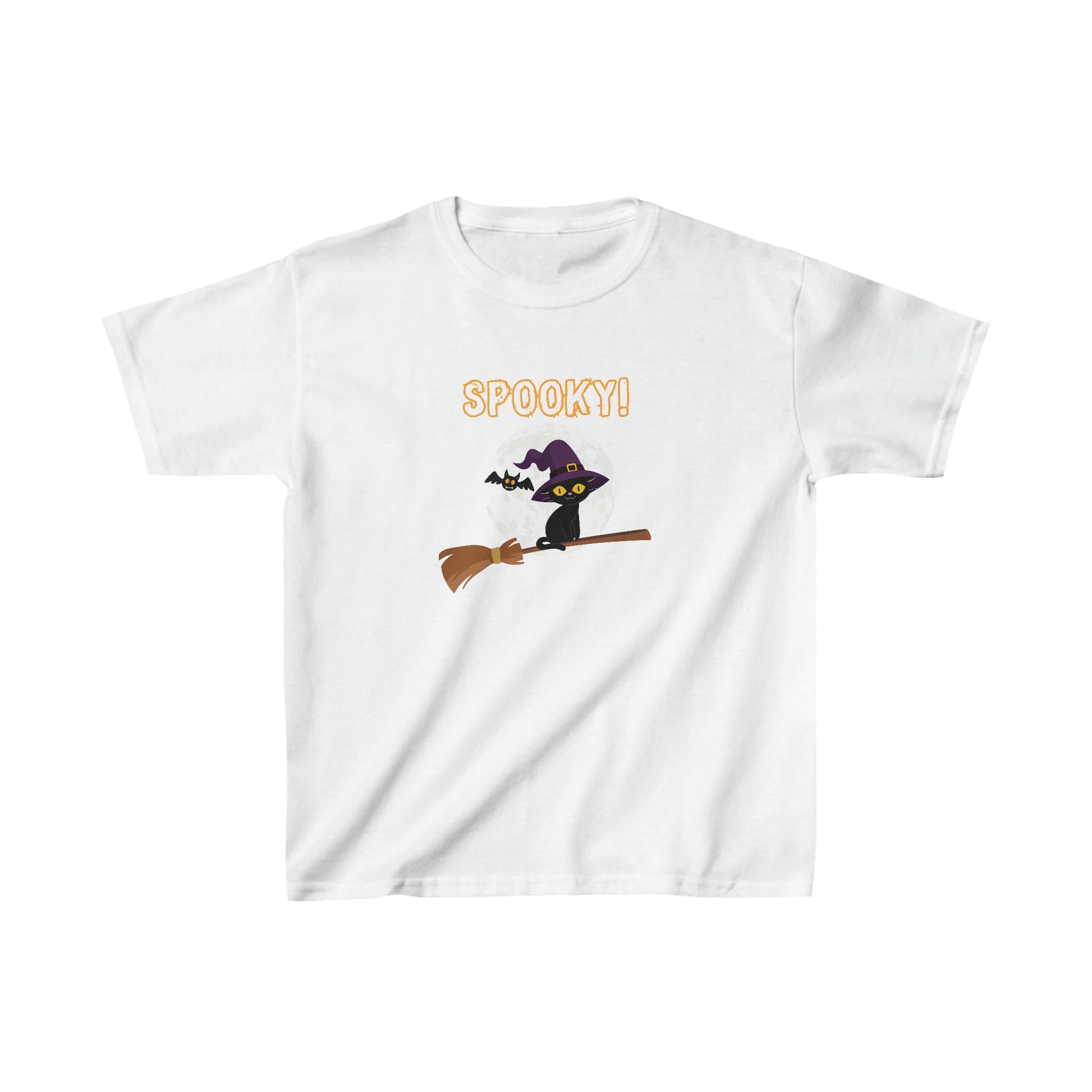 Spooky Cat Halloween Kids Tee - BRAZEN BUY thsirt shirt