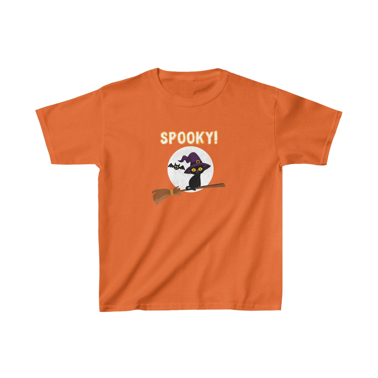 Spooky Cat Halloween Kids Tee - BRAZEN BUY thsirt shirt
