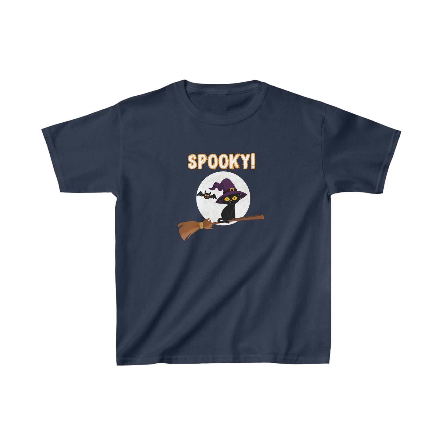 Spooky Cat Halloween Kids Tee - BRAZEN BUY thsirt shirt