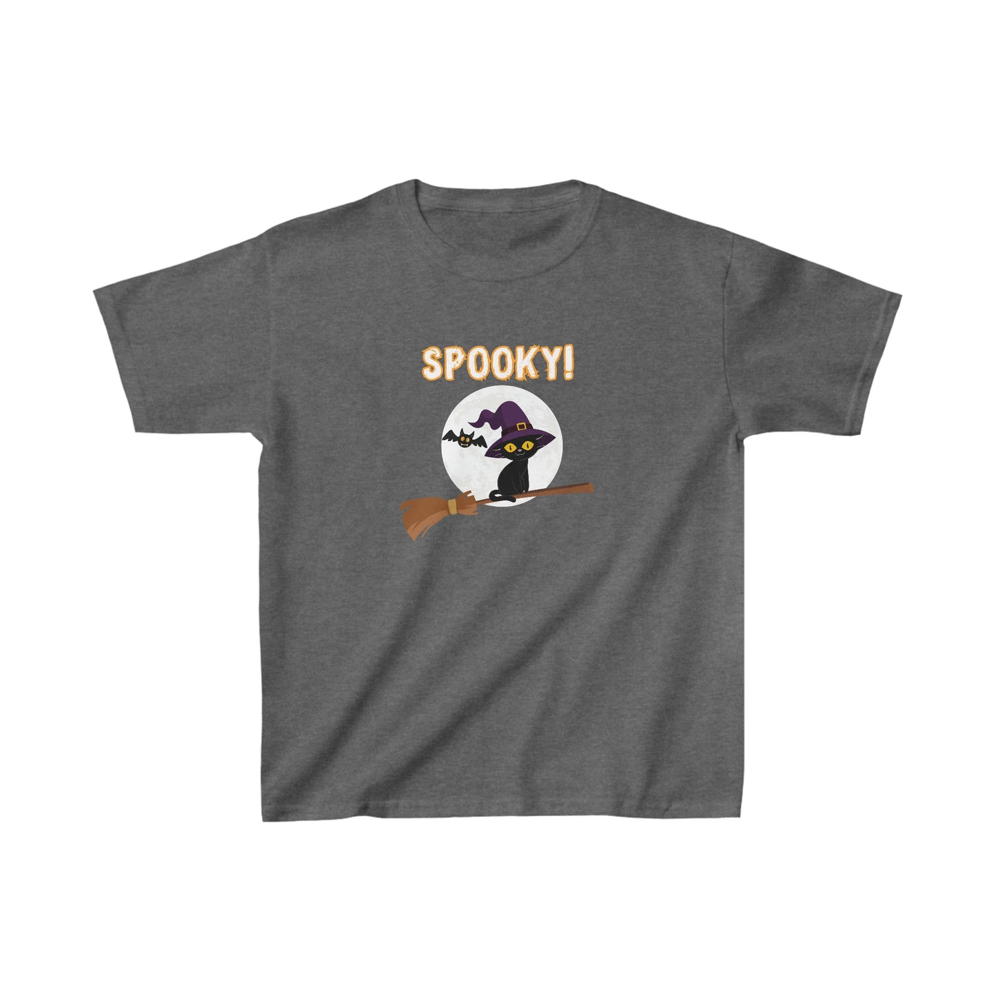 Spooky Cat Halloween Kids Tee - BRAZEN BUY thsirt shirt