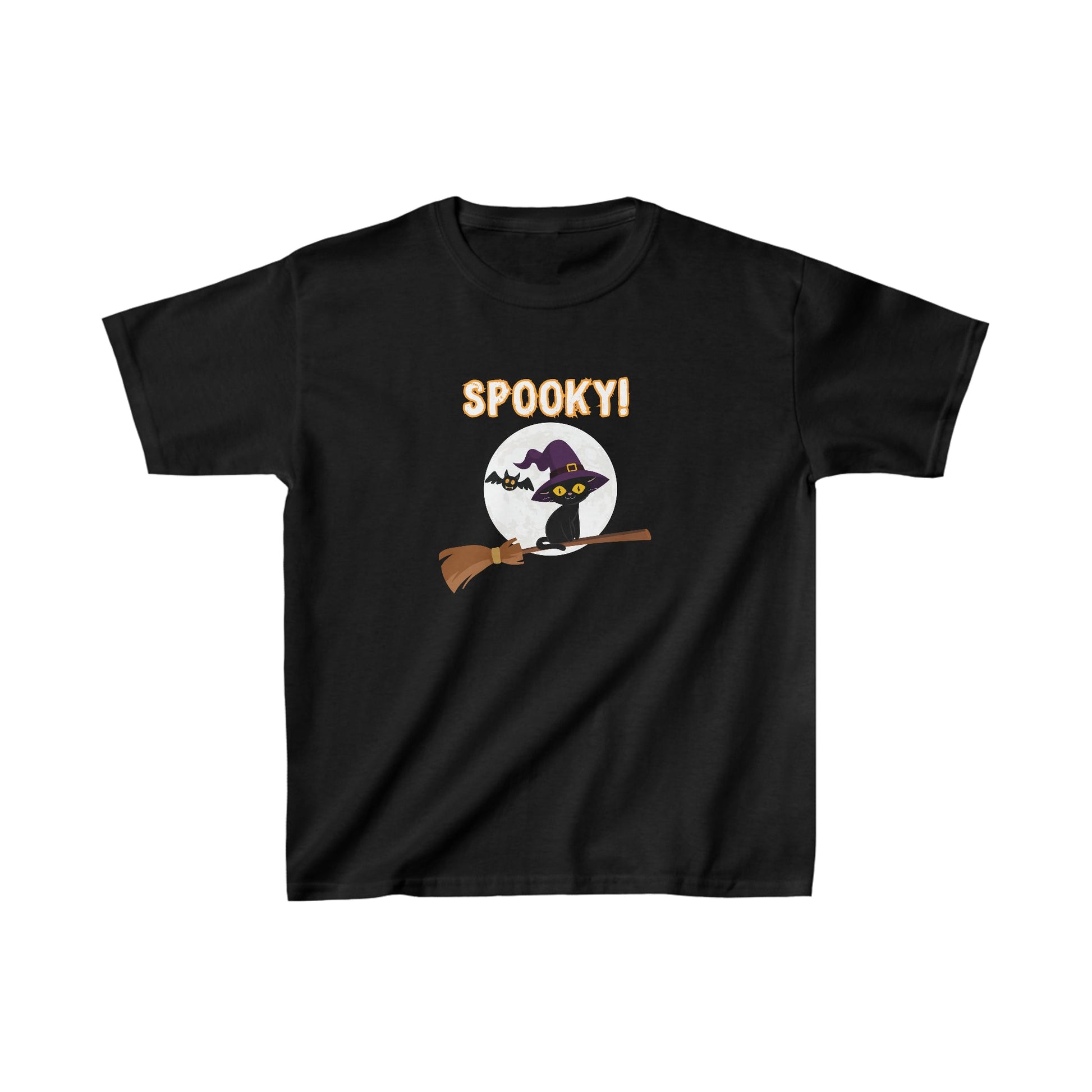 Spooky Cat Halloween Kids Tee - BRAZEN BUY thsirt shirt
