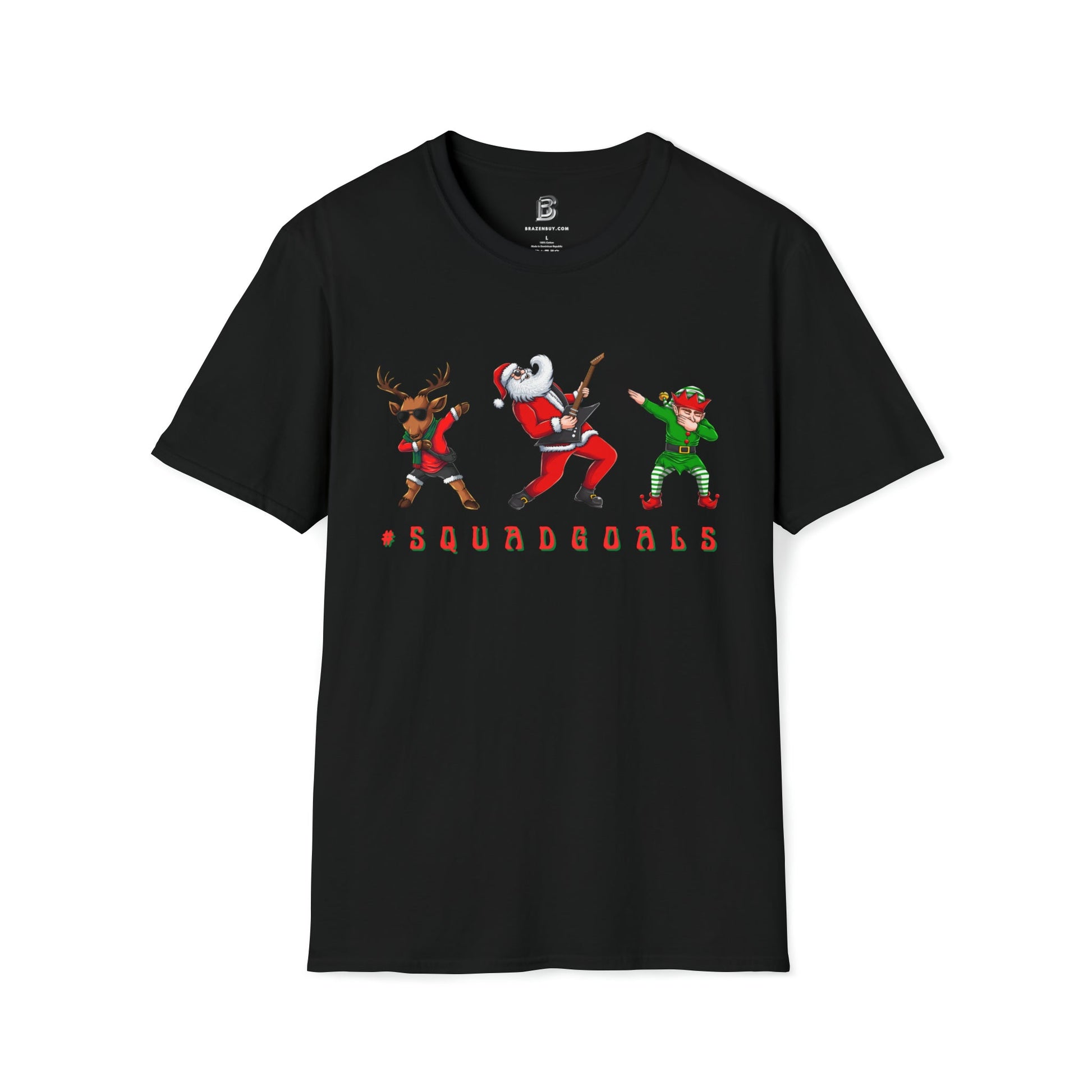 #squadgoals Christmas Dab Unisex Two-Sided Shirt - BRAZEN BUY thsirt shirt