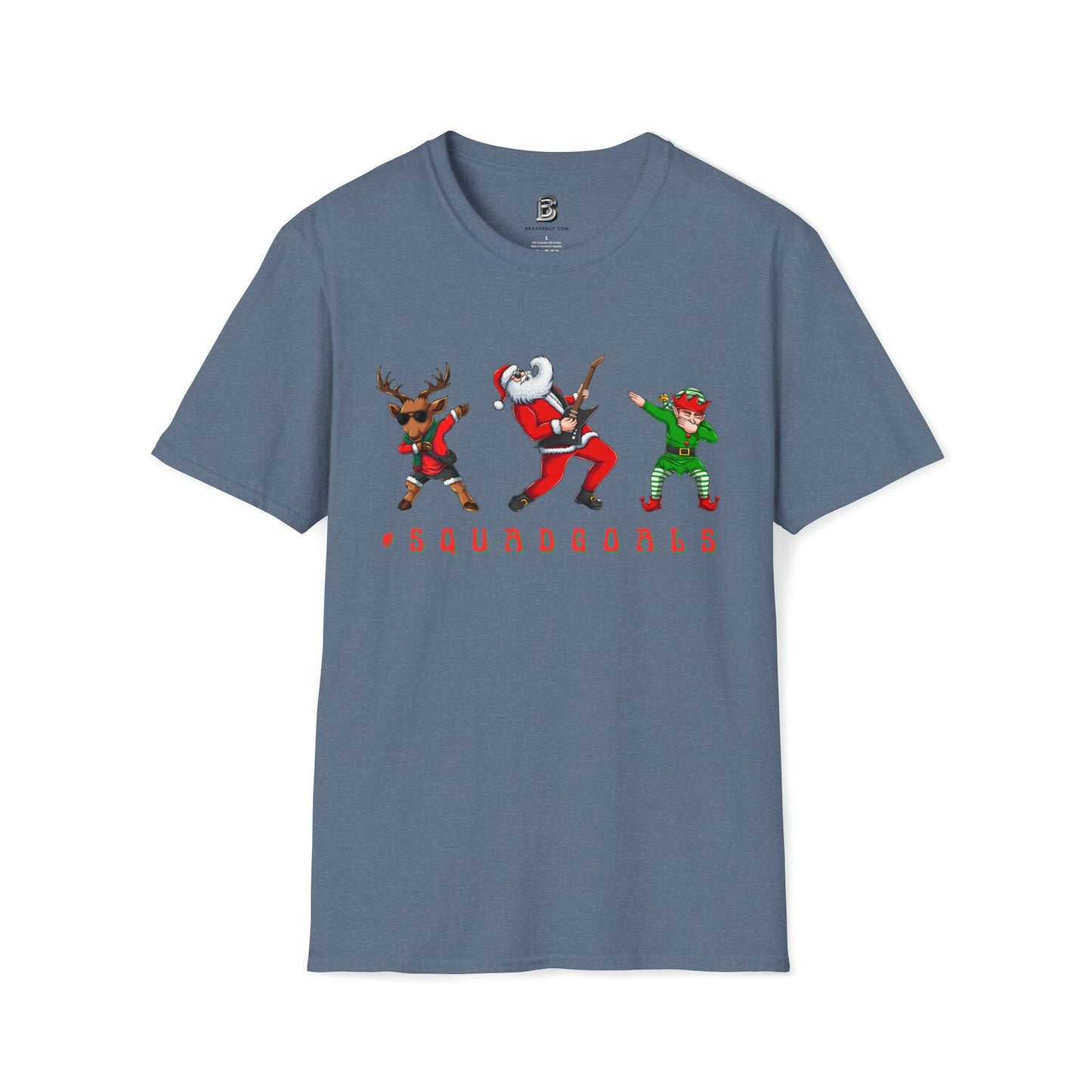 #squadgoals Christmas Dab Unisex Two-Sided Shirt - BRAZEN BUY thsirt shirt