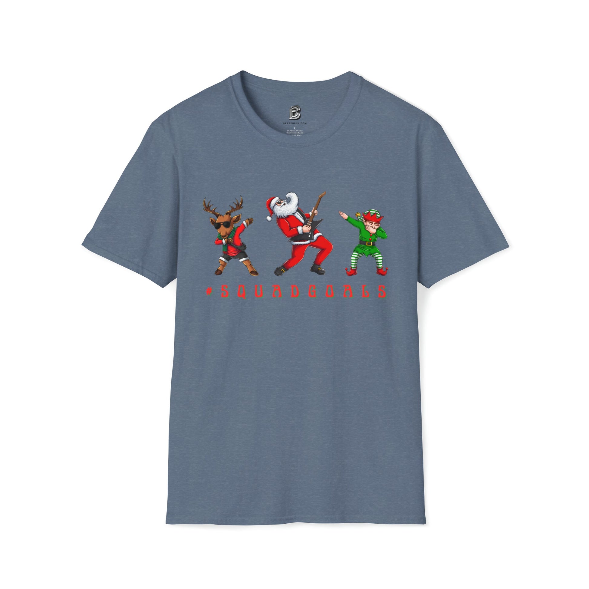 #squadgoals Christmas Dab Unisex Two-Sided Shirt - BRAZEN BUY thsirt shirt