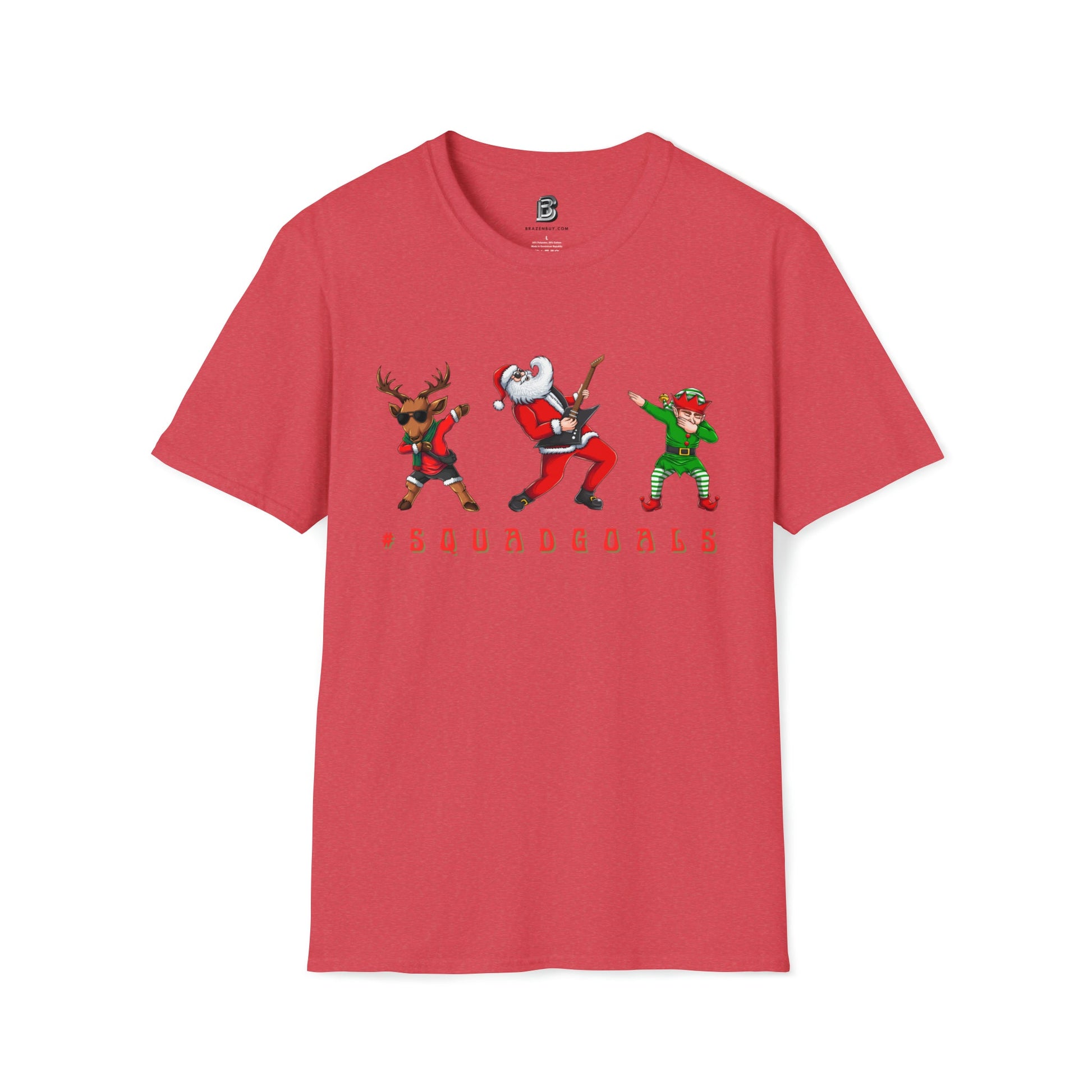#squadgoals Christmas Dab Unisex Two-Sided Shirt - BRAZEN BUY thsirt shirt