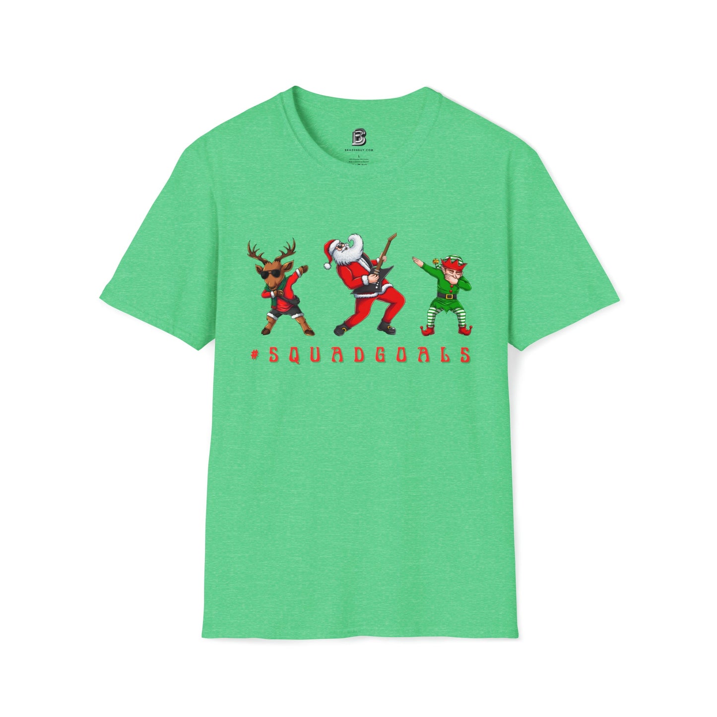 #squadgoals Christmas Dab Unisex Two-Sided Shirt - BRAZEN BUY thsirt shirt