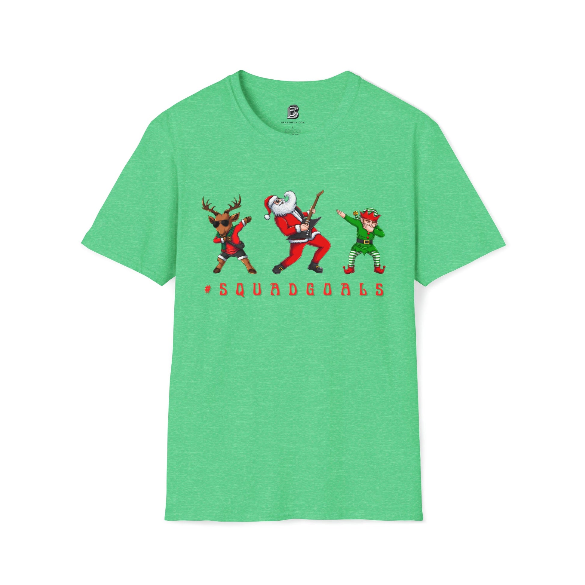 #squadgoals Christmas Dab Unisex Two-Sided Shirt - BRAZEN BUY thsirt shirt