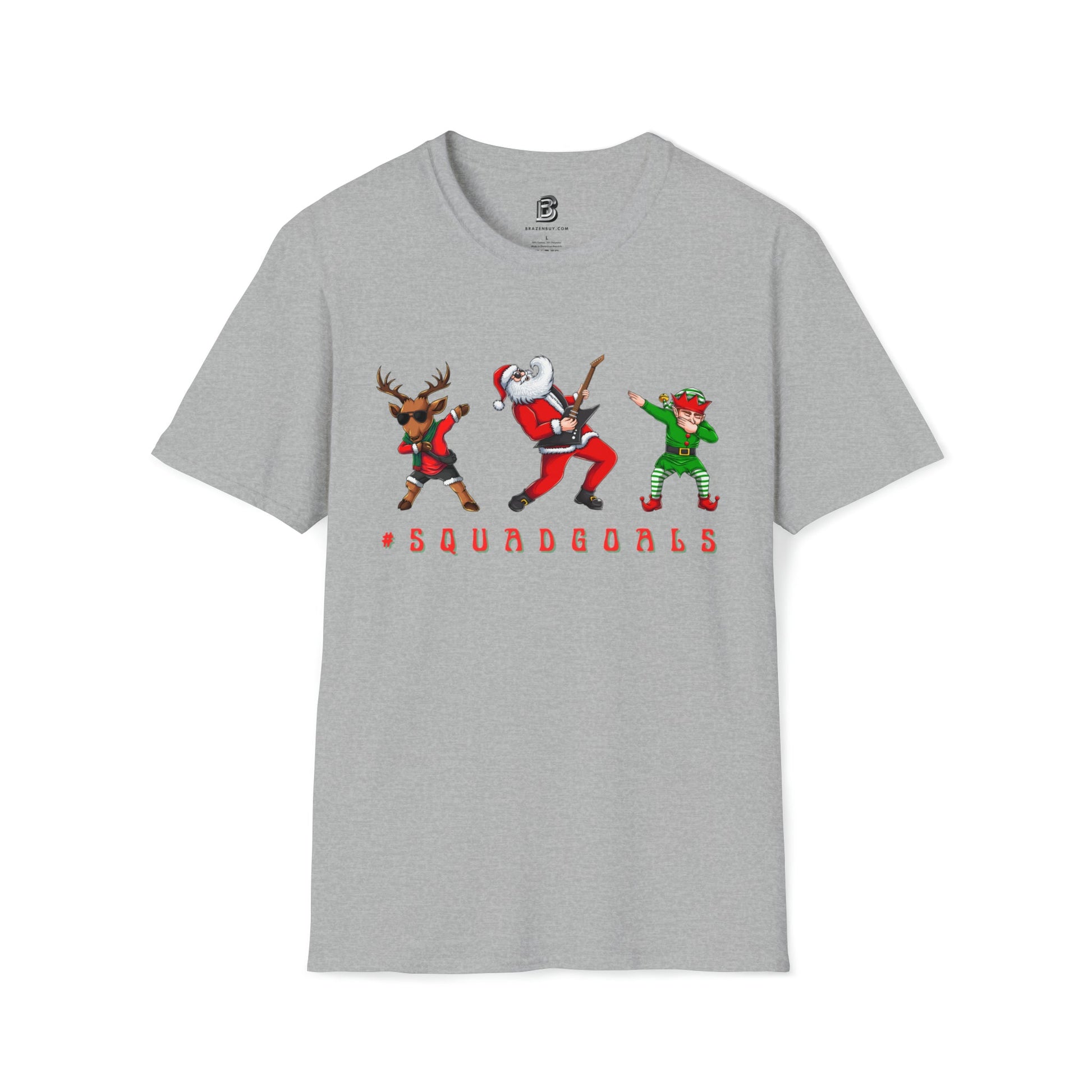 #squadgoals Christmas Dab Unisex Two-Sided Shirt - BRAZEN BUY thsirt shirt