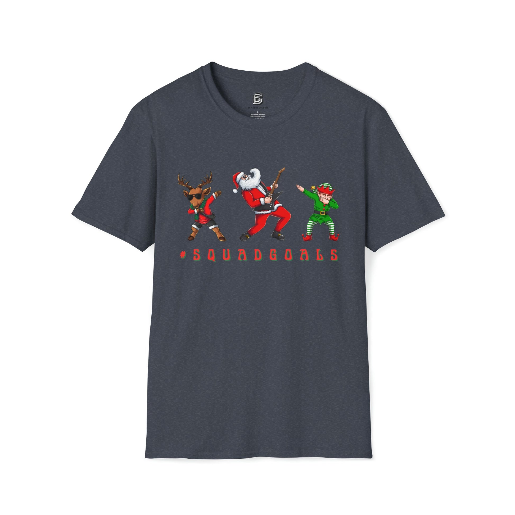 #squadgoals Christmas Dab Unisex Two-Sided Shirt - BRAZEN BUY thsirt shirt