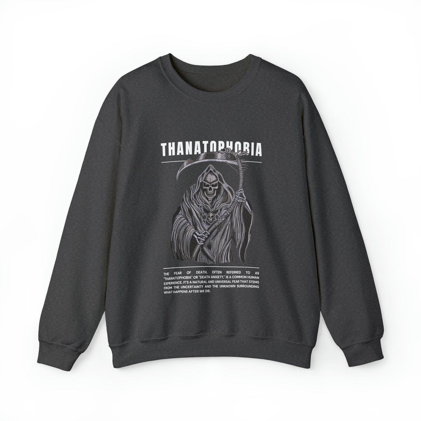 Thanatophobia Fear of Death Halloween Sweatshirt - BRAZEN BUY thsirt shirt
