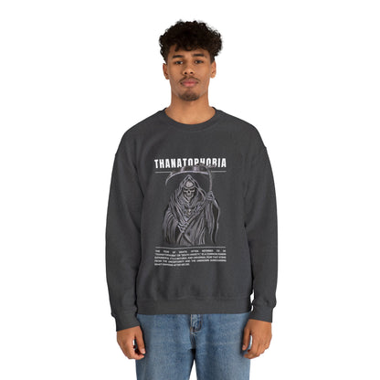Thanatophobia Fear of Death Halloween Sweatshirt - BRAZEN BUY thsirt shirt