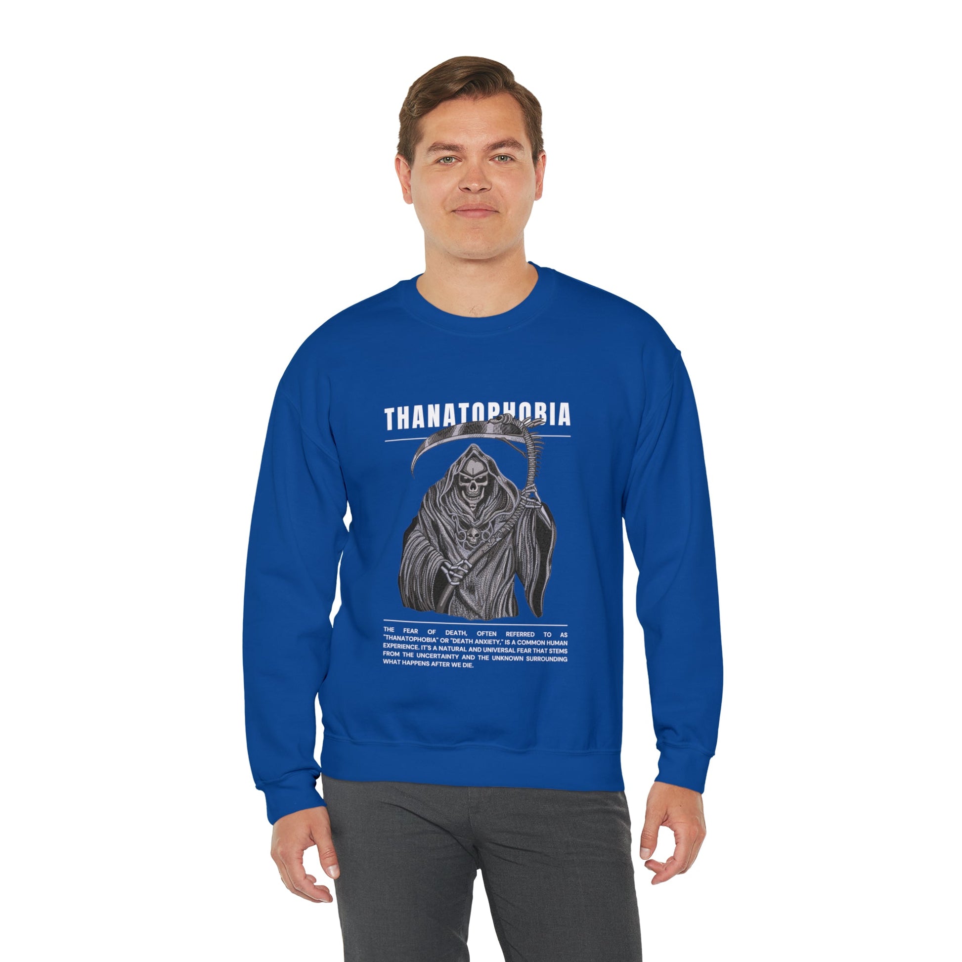 Thanatophobia Fear of Death Halloween Sweatshirt - BRAZEN BUY thsirt shirt