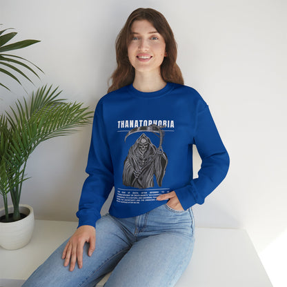 Thanatophobia Fear of Death Halloween Sweatshirt - BRAZEN BUY thsirt shirt