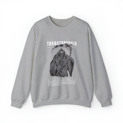 Thanatophobia Fear of Death Halloween Sweatshirt - BRAZEN BUY thsirt shirt