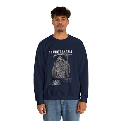 Thanatophobia Fear of Death Halloween Sweatshirt - BRAZEN BUY thsirt shirt