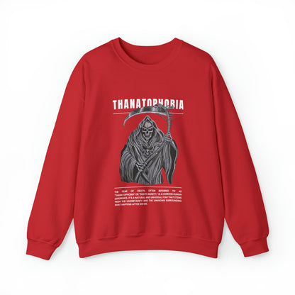 Thanatophobia Fear of Death Halloween Sweatshirt - BRAZEN BUY thsirt shirt