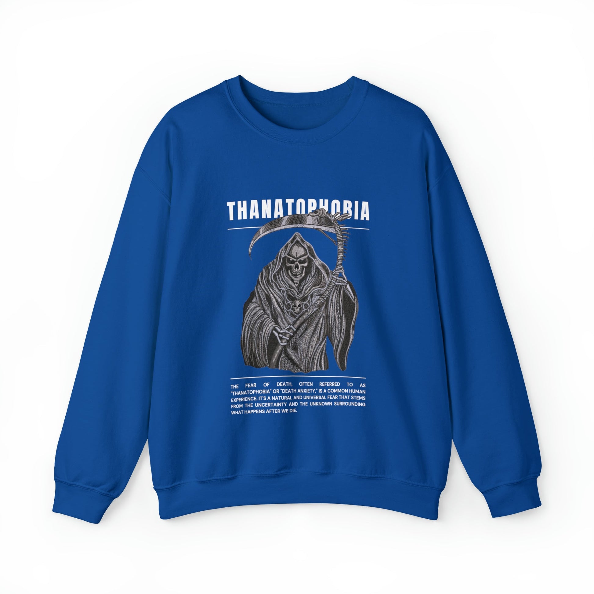 Thanatophobia Fear of Death Halloween Sweatshirt - BRAZEN BUY thsirt shirt